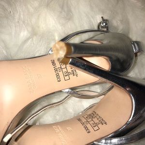 Zara silver heels